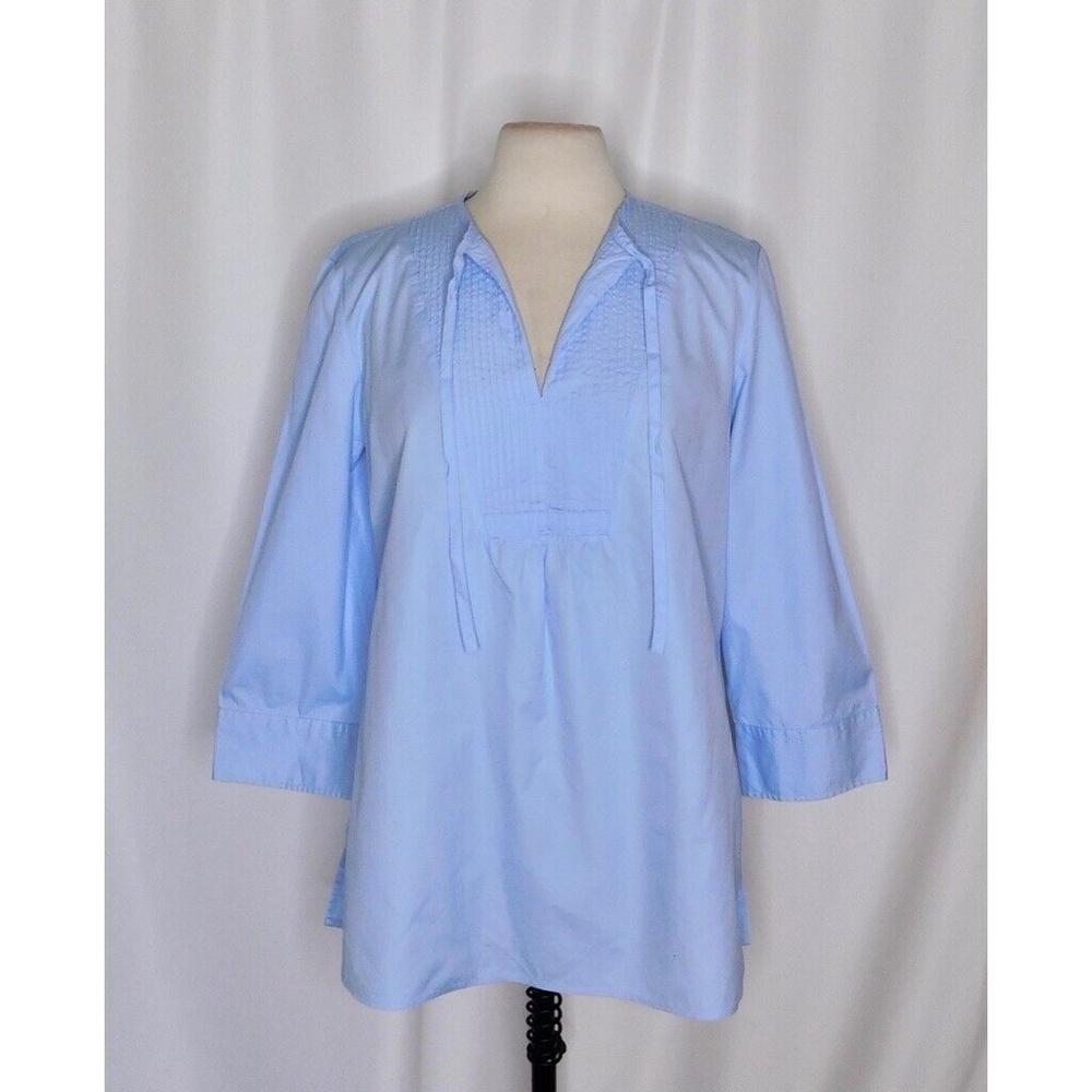 Lands' End Blue Tunic Relaxed Boxy Style